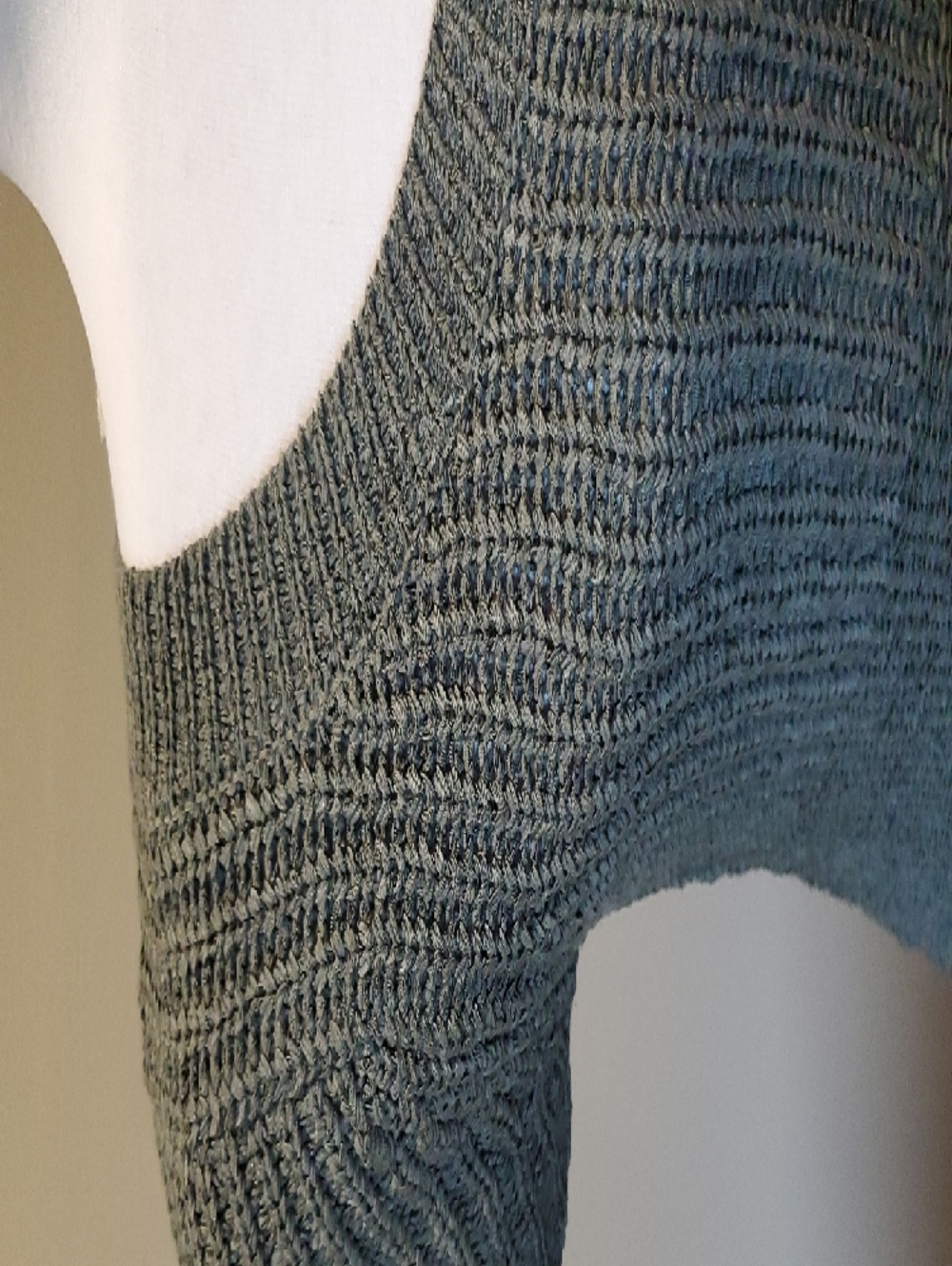 august silk Olive Textured Open-Knit Short Sleeve Top - Picture 4 of 10